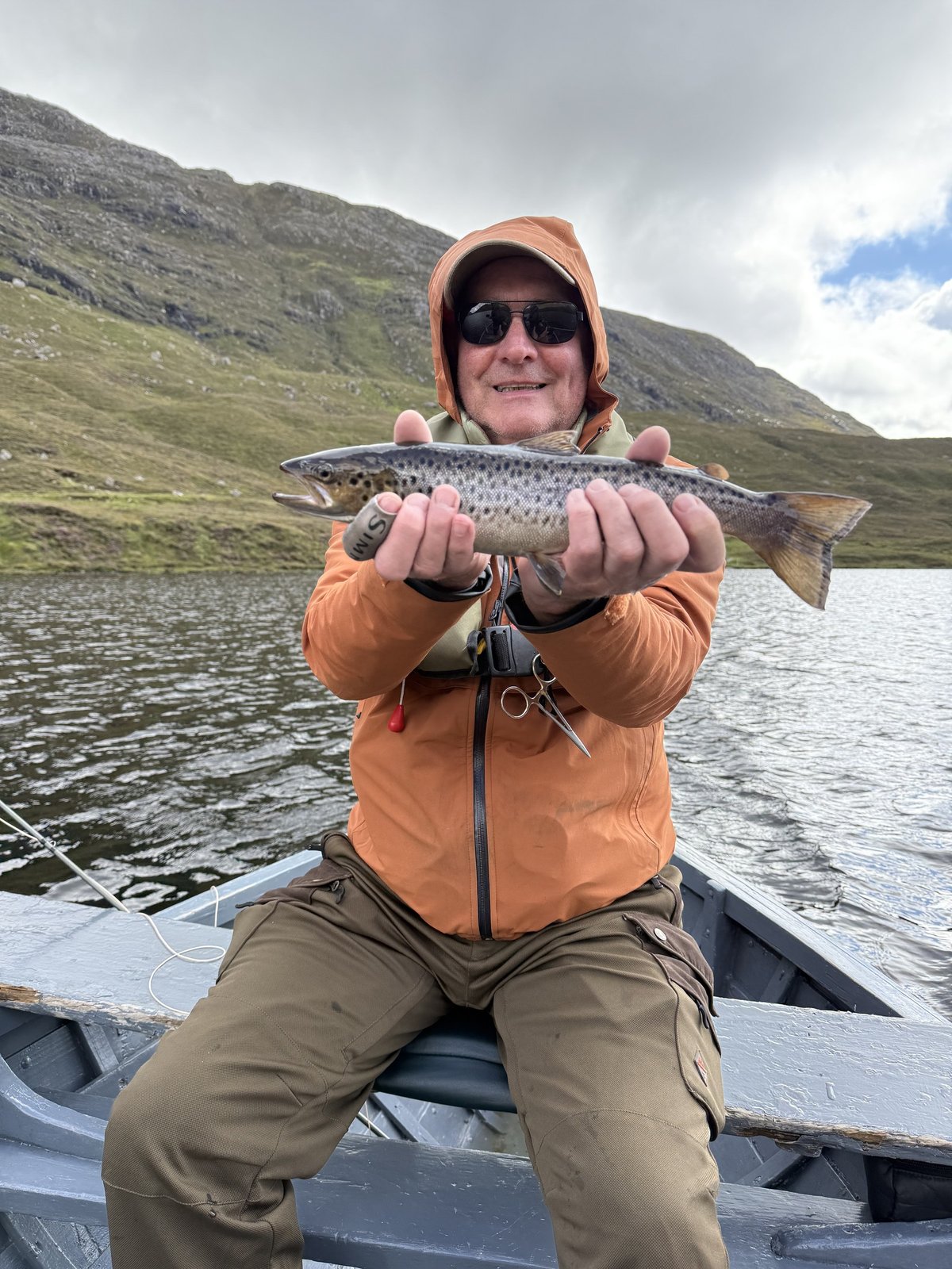 Andy with a sea trout