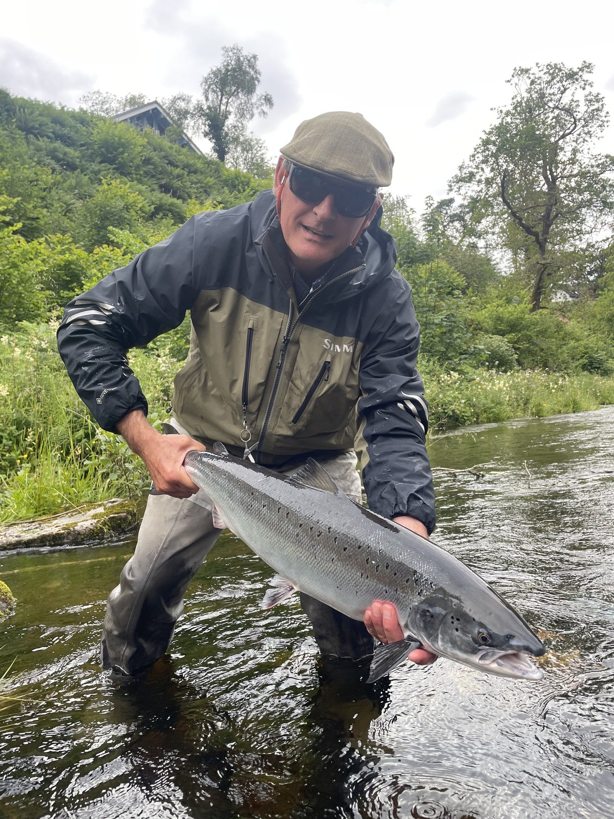 Wally with another Atlantic salmon