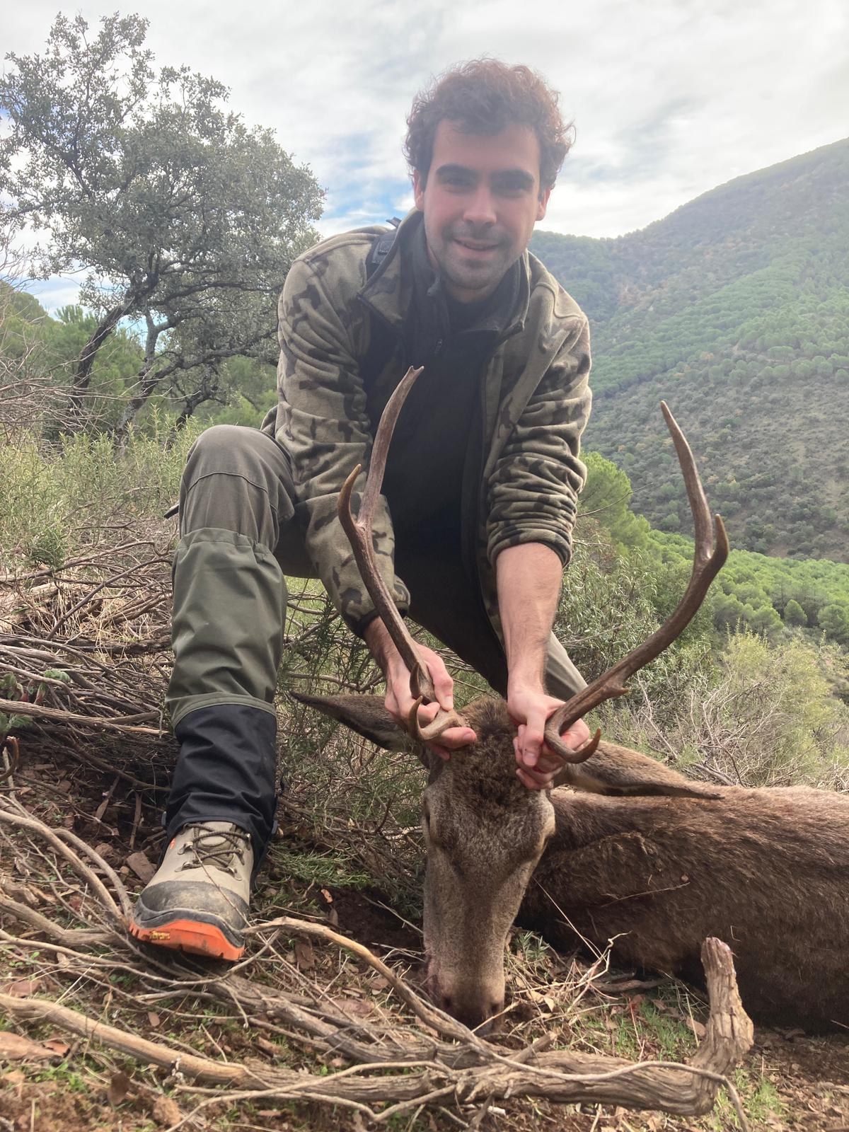 Enrique of Sulayr Hunting with a Spanish red stag